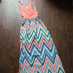 Boutique chevron maxi dress